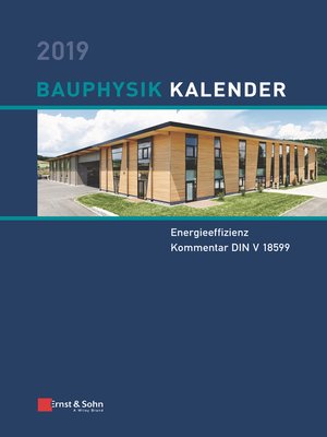 cover image of Bauphysik Kalender 2019